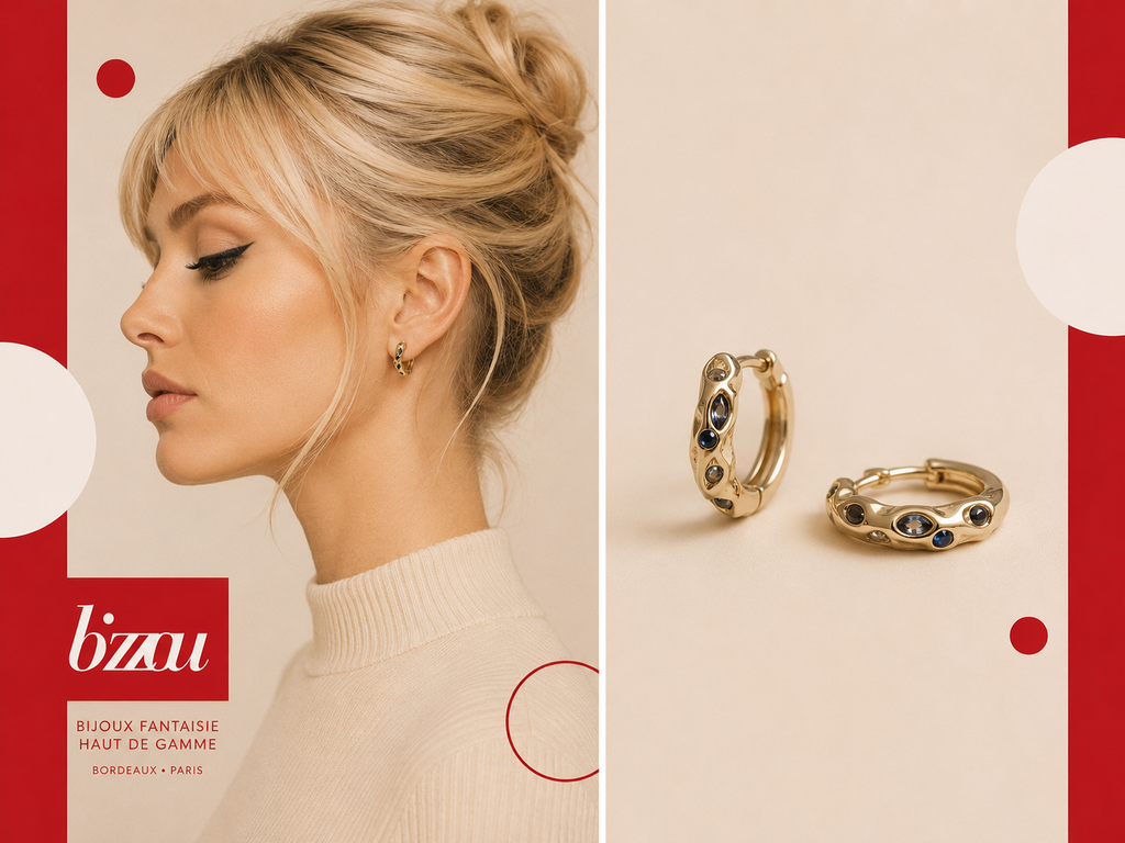 BOUCLES D'OEILLES AUDREY OR